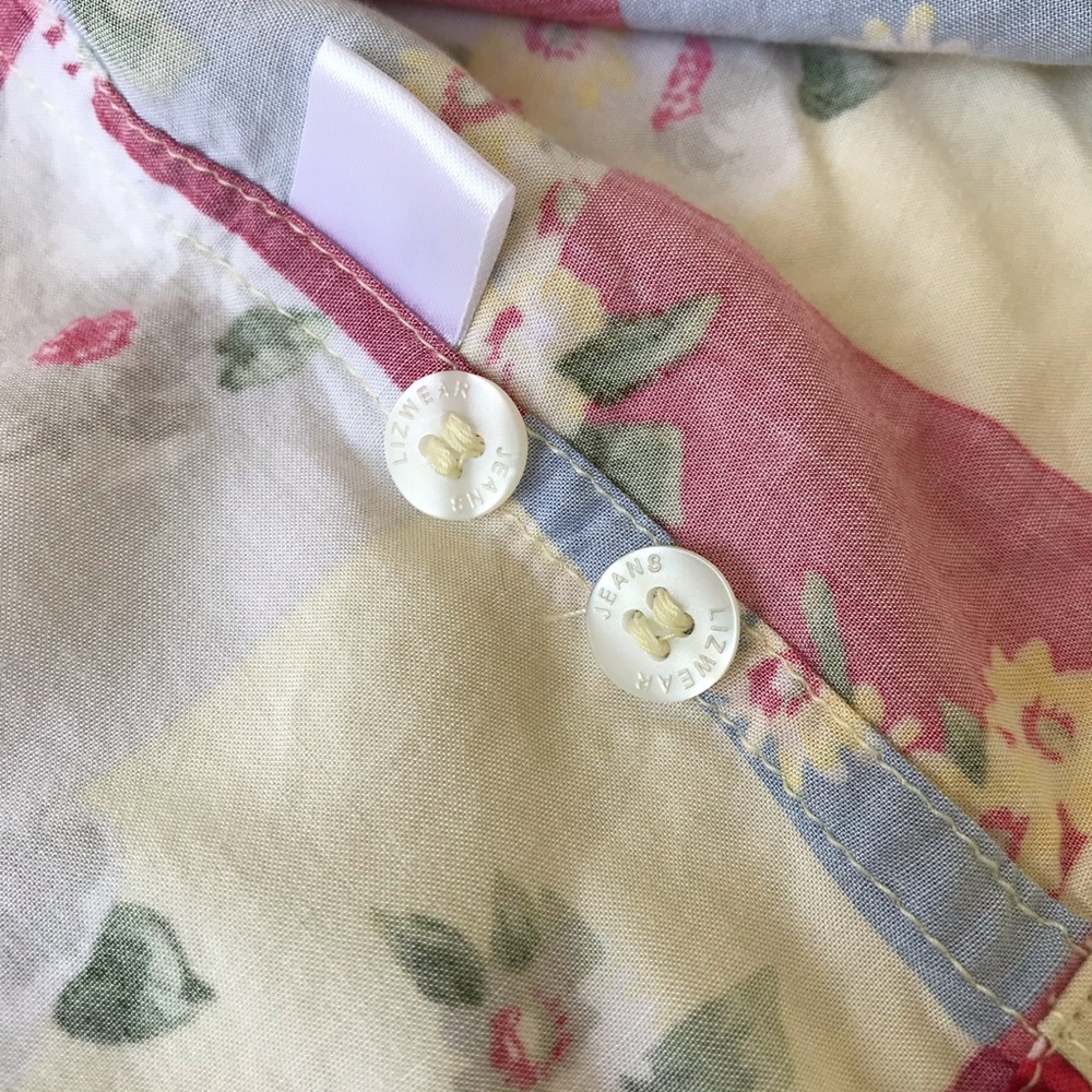 Sold🍯5/$15 vintage 1980’s Preppy Patchwork Quilt look country chic - Picture 8 of 9